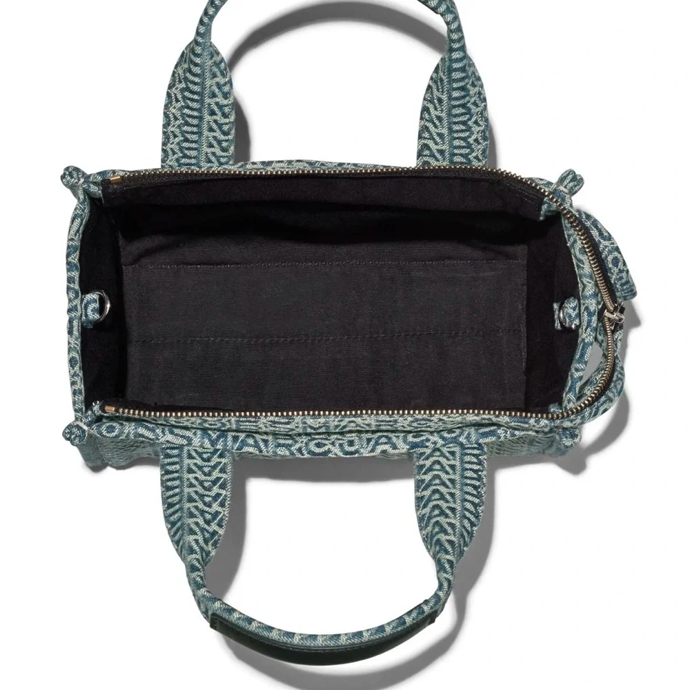 Marc Jacobs The Washed Monogramed Denim Tote - Picture 9 of 10